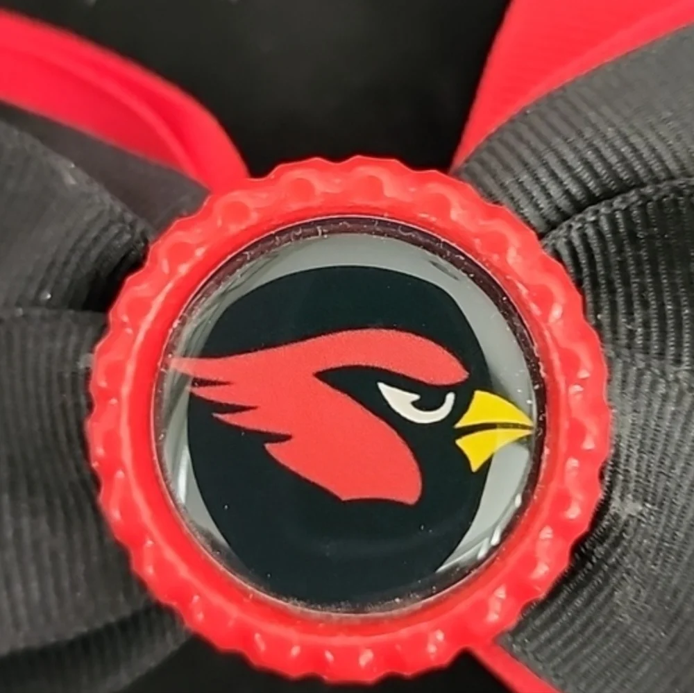 Set Of 3 New Handmade  Arizona Cardinals Football Hair Clips